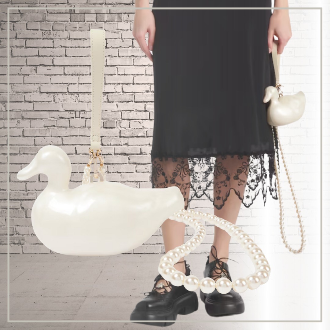 【大人気】Simone Rocha ダック フェイクパールクラッチ