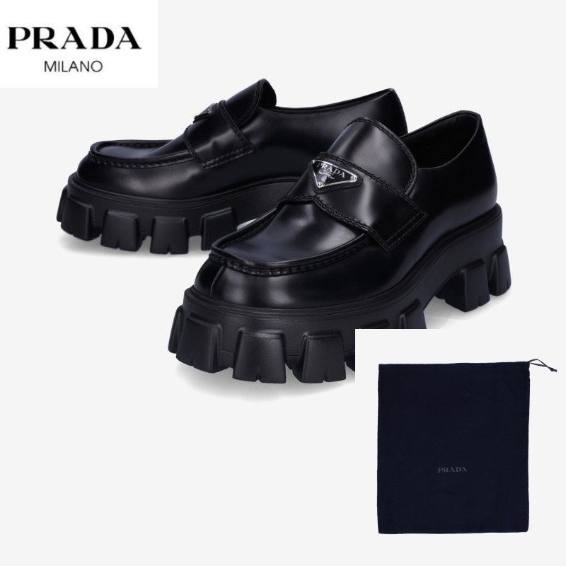 ★PRADA★2025SS 新作★モノリス ローファー ブラック メンズ★