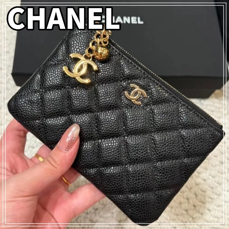 【超かわいい】CHANEL カードケース キーリング付き
