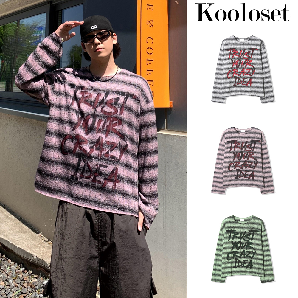 【KOOLOSET】Vintage Trust Knit Tee