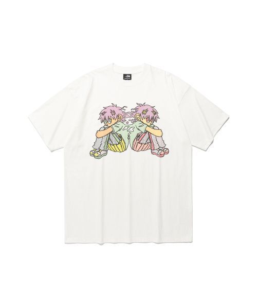 Tシャツ・カットソー [NICEGHOSTCLUB]SIAMESE TWINS BIG BIG TEE_WHITE(NG2FMUT546A