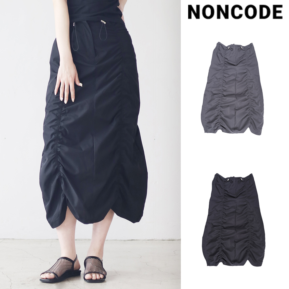 【NONCODE】Celine shirring long skirt
