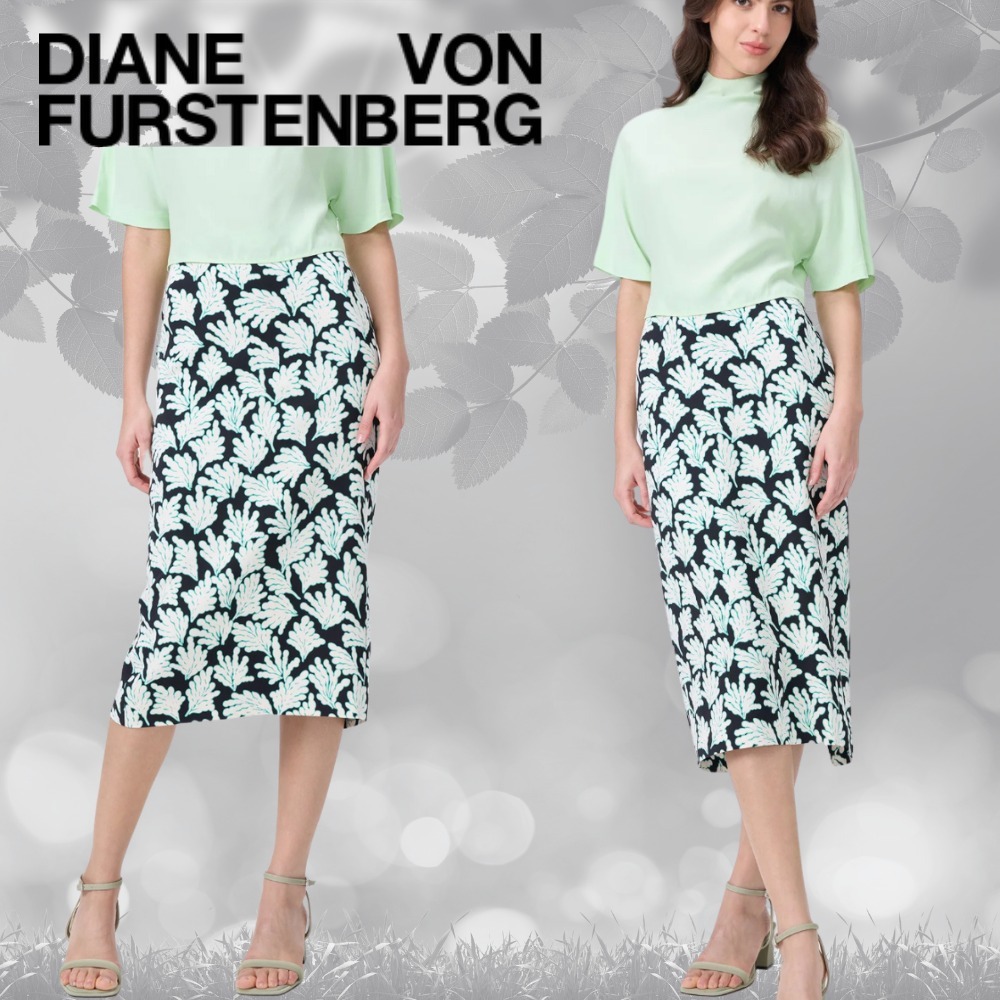 【関税込】DVF ★オンもオフも女性らしさの魅力★カラ スカート