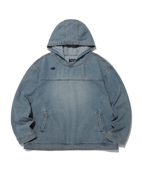 ジャケット [NICEGHOSTCLUB]DENIM PULL OVER JACKET_BLUE(NG2DSUD122A)