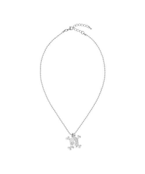 ネックレス・ペンダント [NICEGHOSTCLUB]SKULL NECKLACE_SILVER(NG2EFUAB75A)