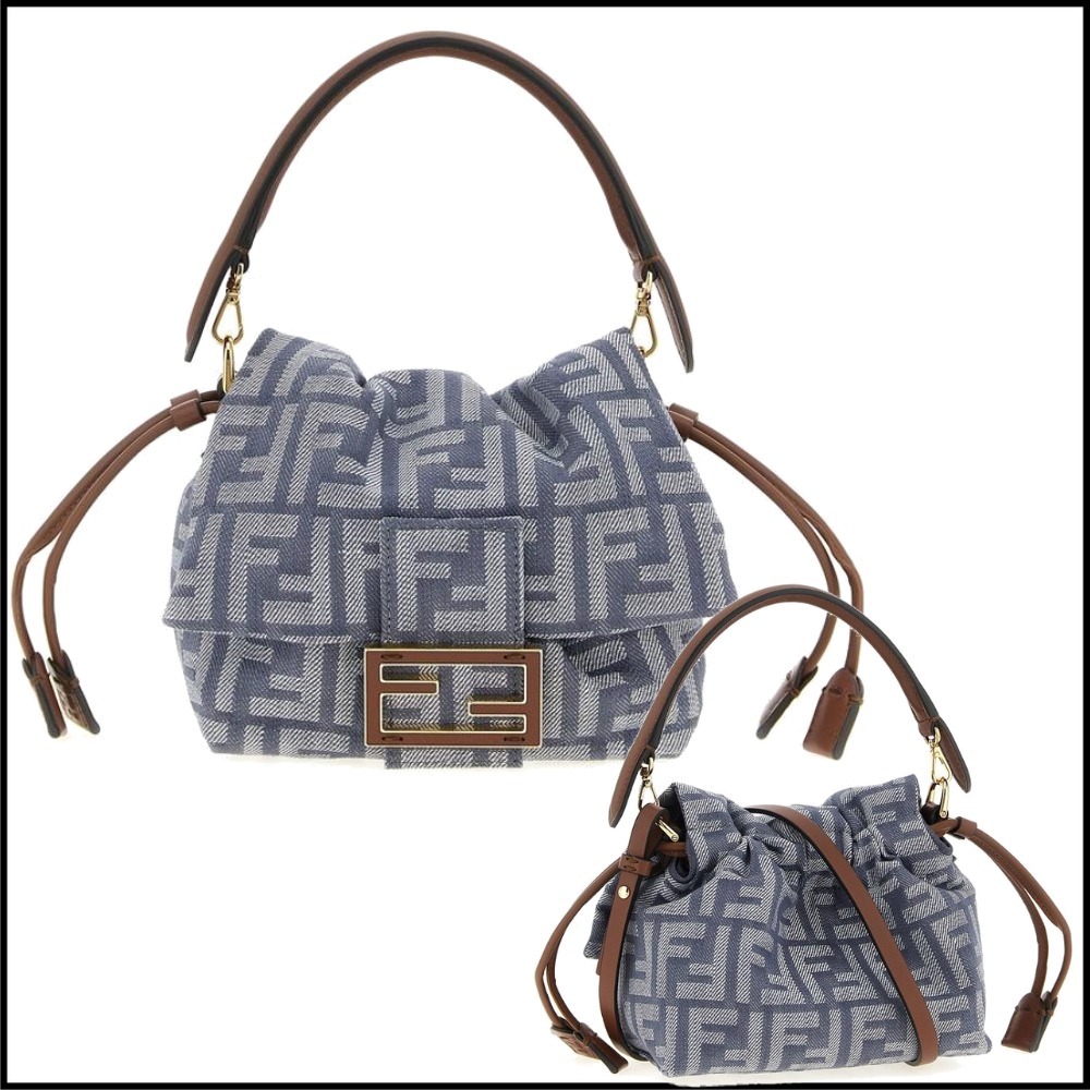 25SS FENDI マンマ バゲット スモール ジャカード ミニバッグ FF