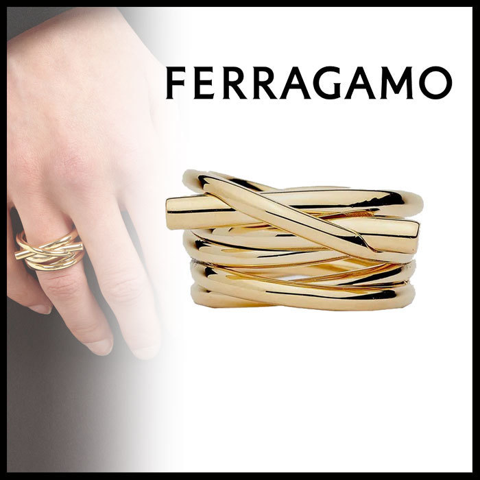 FERRAGAMO直営店 ガンチーニ リング 3サイズ 52 54 56