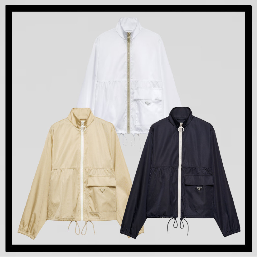 シックでスポーティな PRADA ◆ リナイロン ブルゾンジャケット