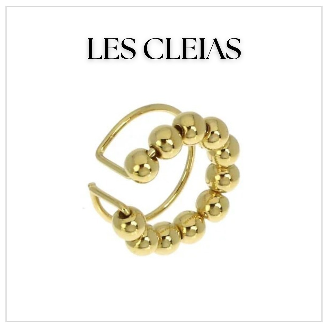 【LES CLEIAS】タイの金メッキイヤーカフ