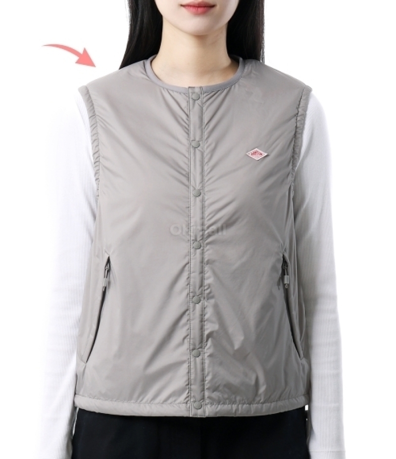 DANTON｜VESTS (INSULATION COLLARLESS VEST (DTA0634-SNT-T