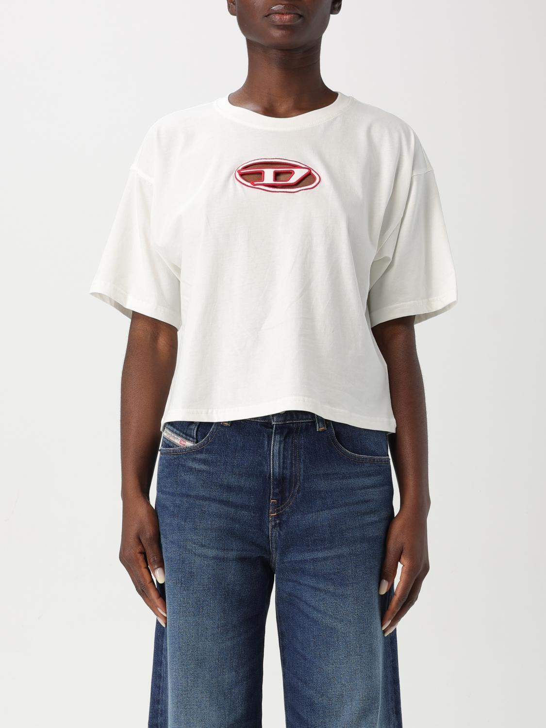 Tシャツ・カットソー DIESEL Woman T-Shirt White 1 A150960NIAX 141A