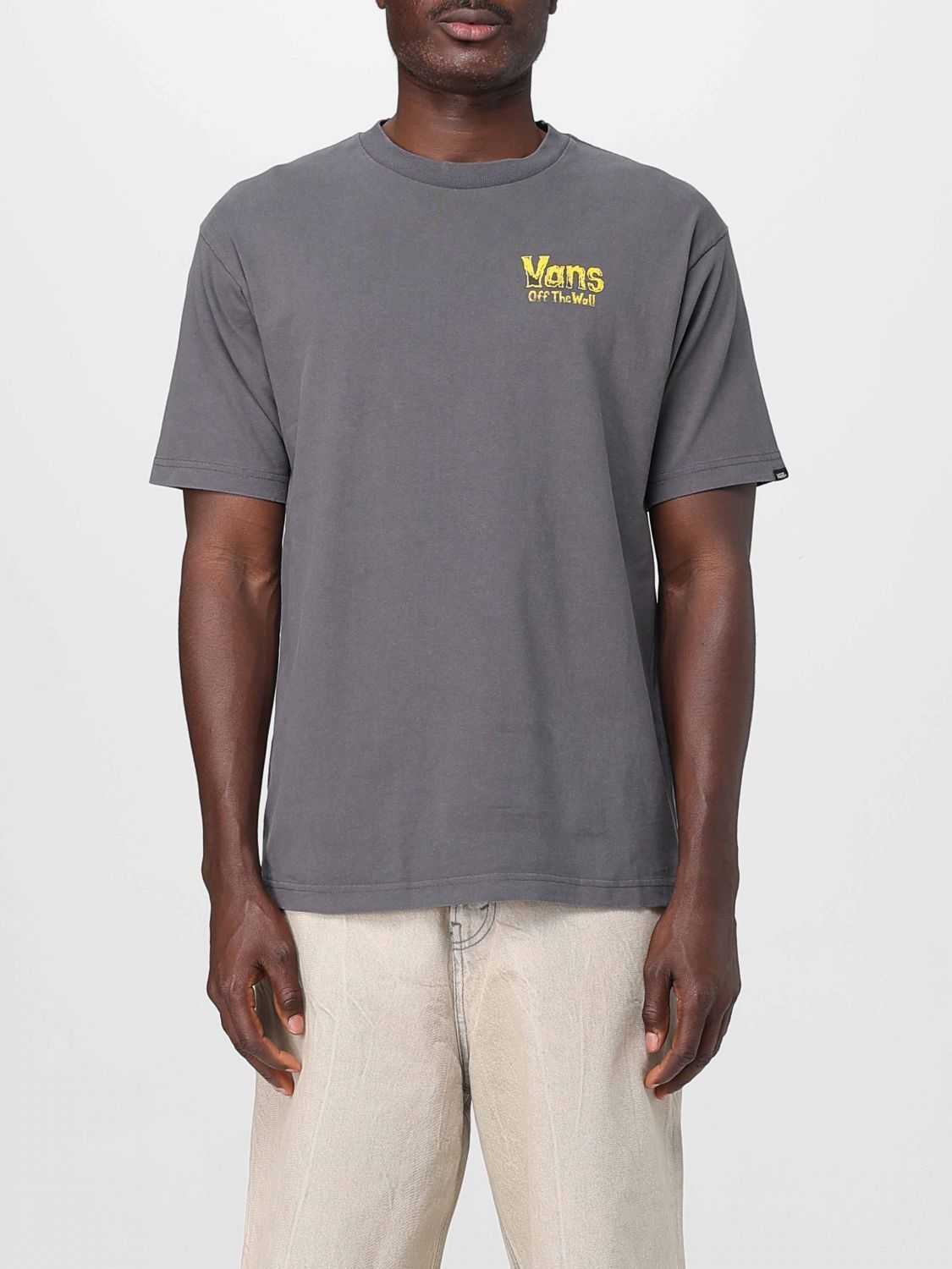 Tシャツ・カットソー VANS Men T-shirt Grey VN000NWN 1O7