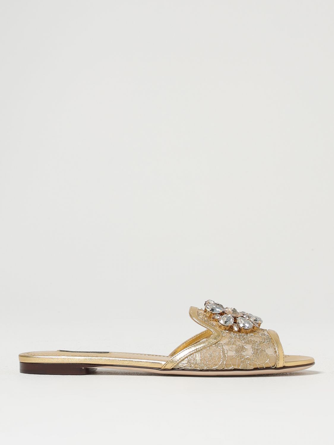 シューズ・サンダルその他 DOLCE & GABBANA Woman Flat sandals Gold CQ0023AE637 80997