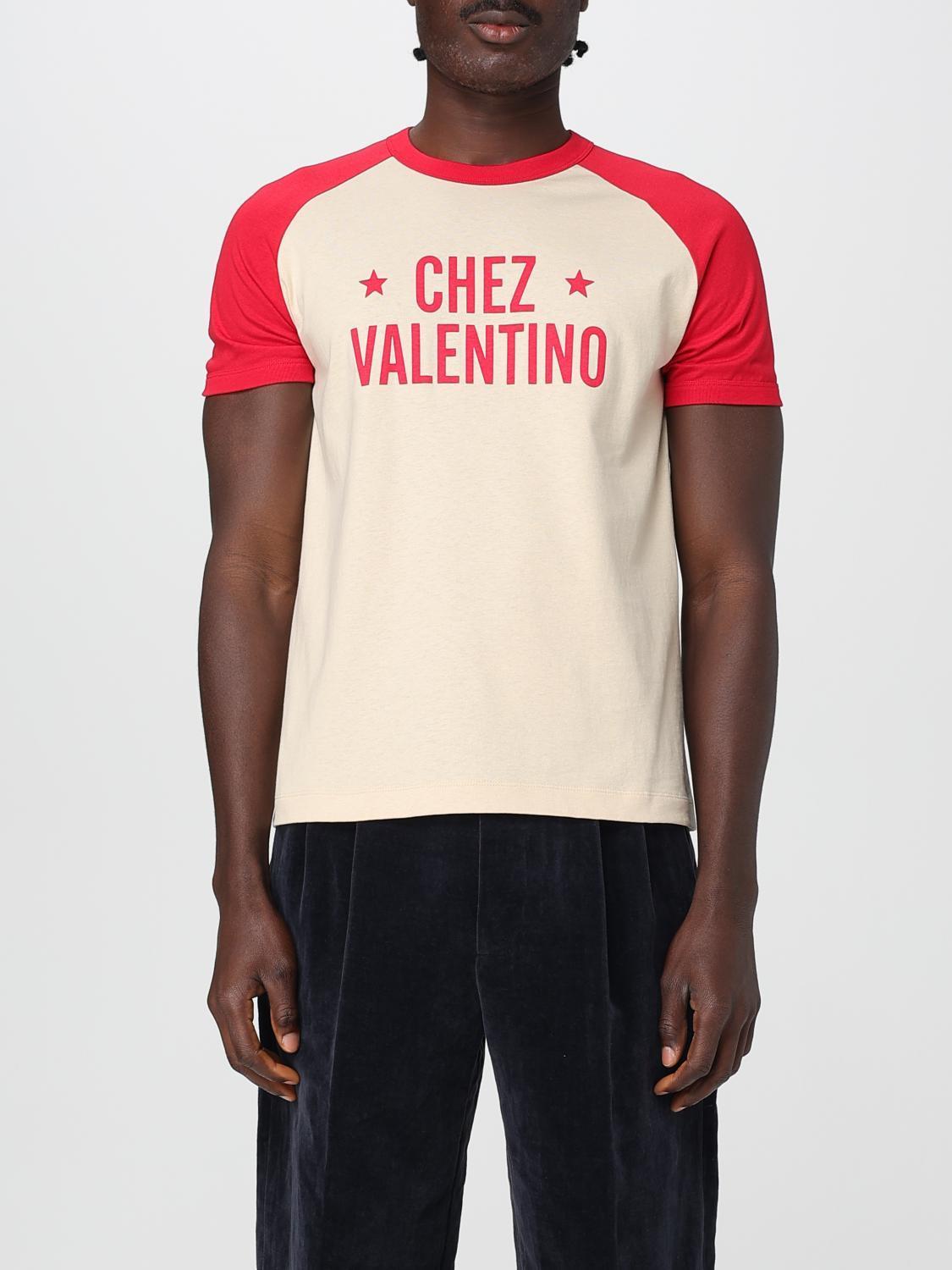 Tシャツ・カットソー VALENTINO Men T-shirt Red 7V3MG17DAYC CLB