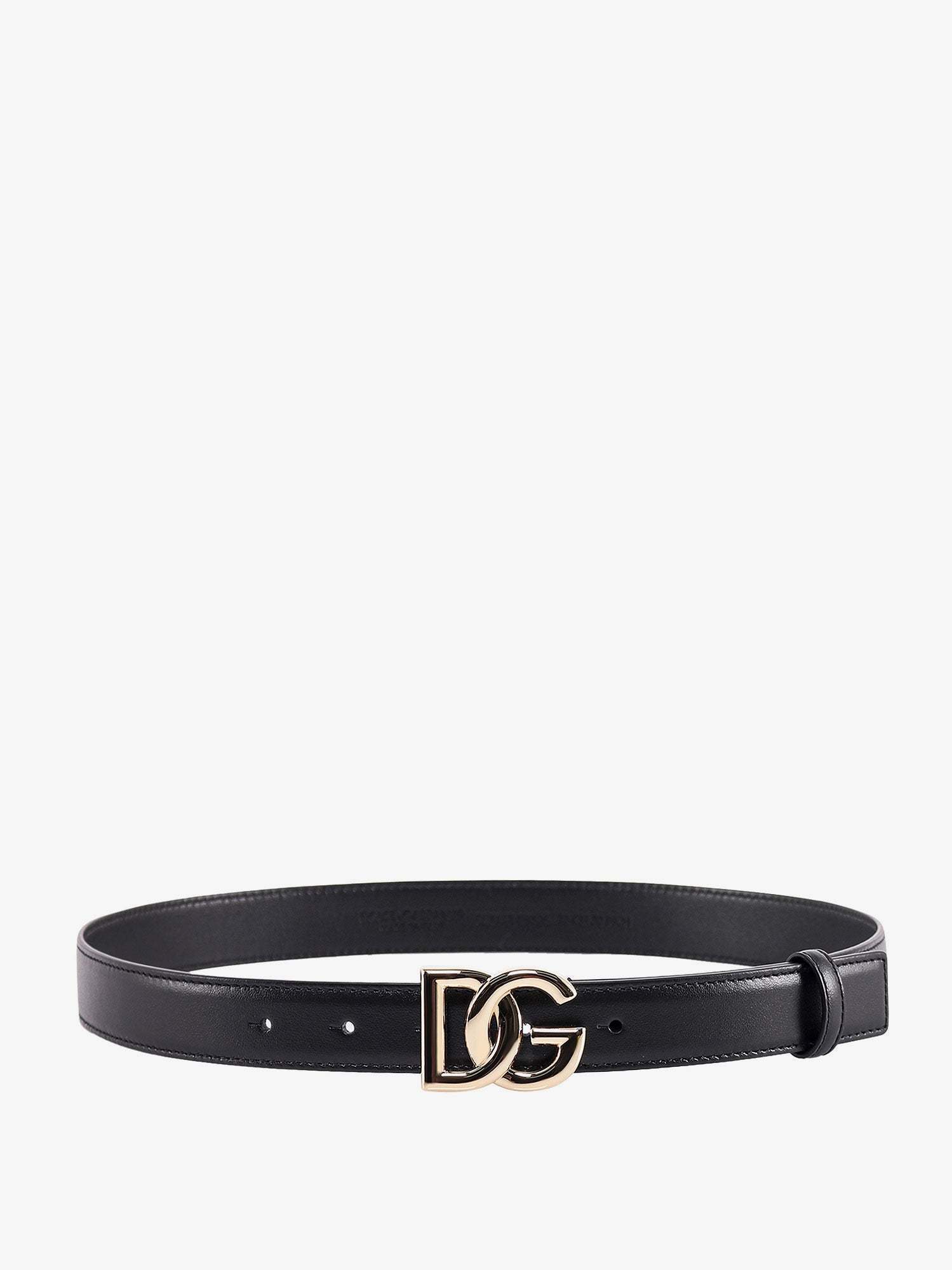【関税&送料込】Dolce & Gabbana Leather Belt With Dg Logo