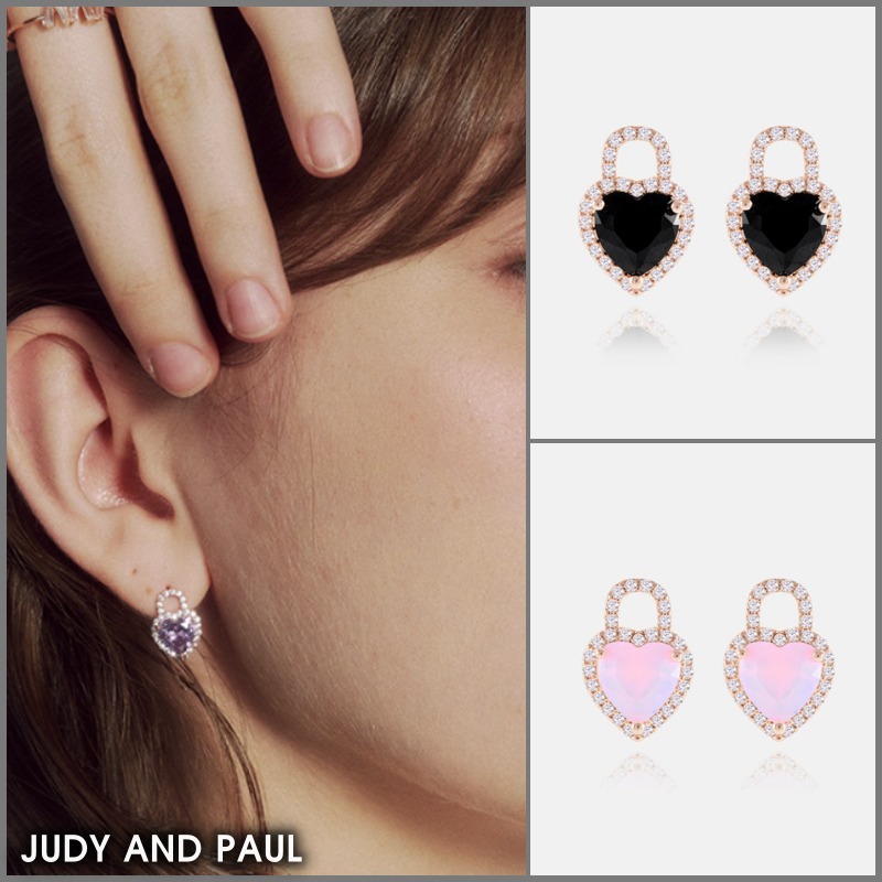 ★JUDY AND PAUL★ ダイアナ ハートクリスタルポイントピアス