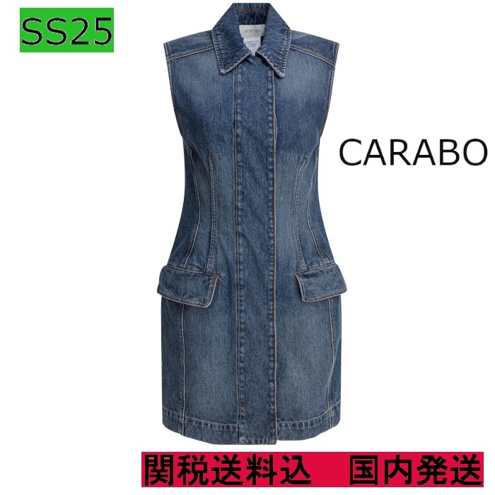【SPORTMAX】[カラボ] スリーブレス デニム ワンピース