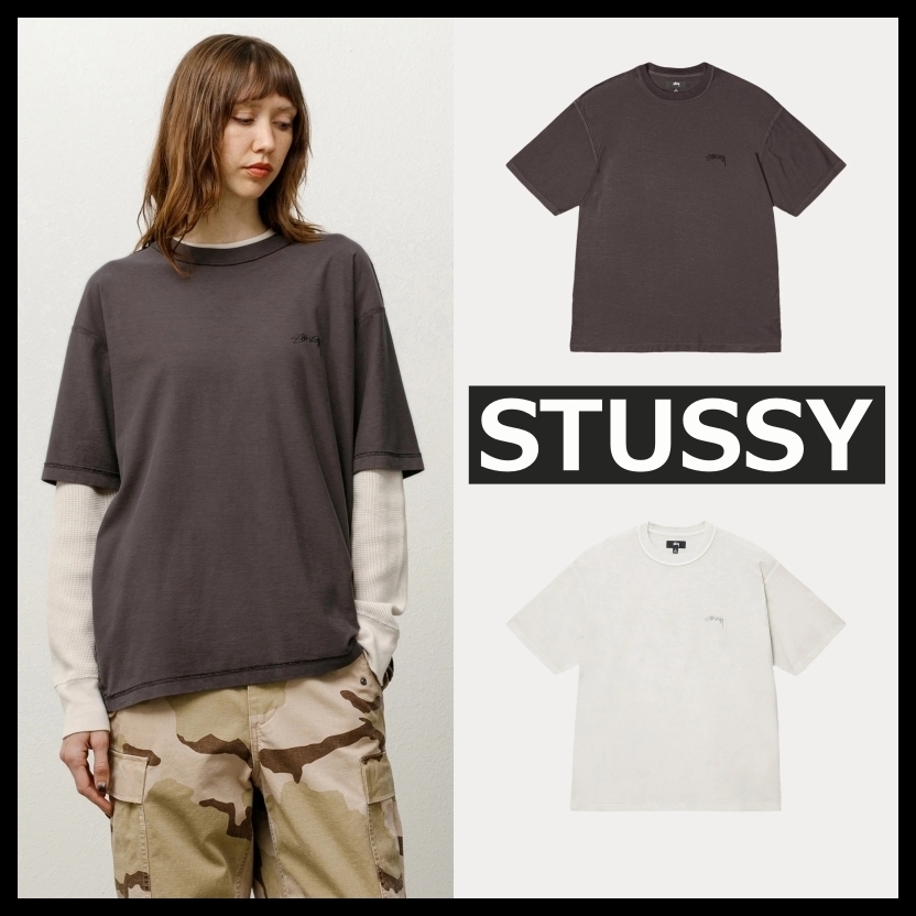 ★ stussy ★ LAZY TEE コットンTシャツ