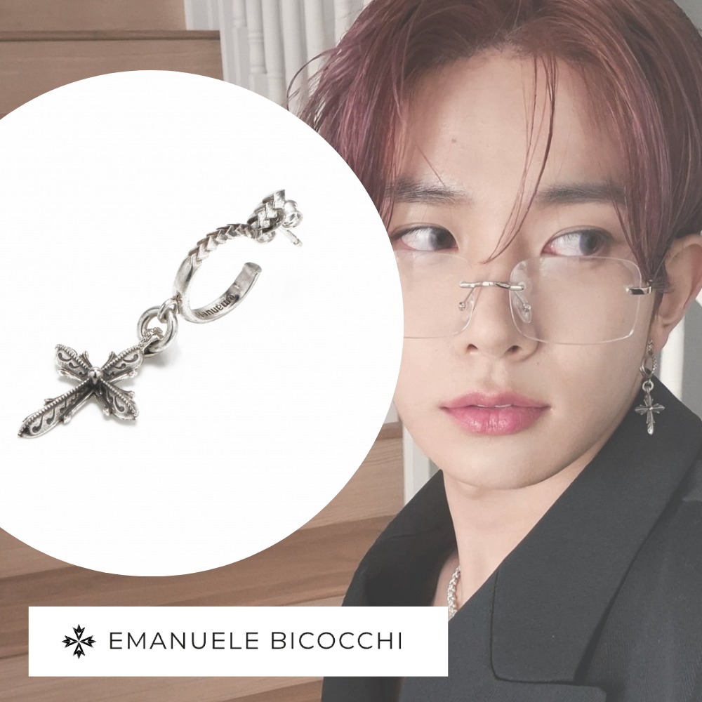 【Emanuele Bicocchi】ヘスン ENHYPEN着用ゴシッククロスピアス