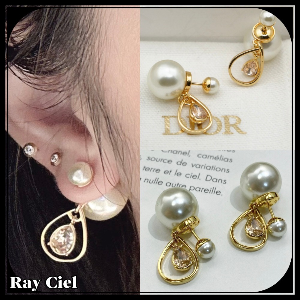 【大粒パールが顔周りを華やかに♡大人上品】DIOR ピアス
