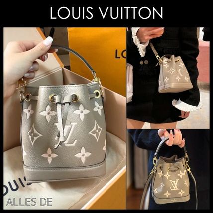 【大人上品グレーベージュ】LOUIS VUITTON★ナノ・ノエ バッグ 大人上品グレーベージュ】LOUIS VUITTON☆ナノ・ノエ バッグ