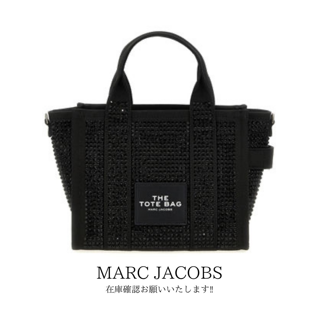 ハンドバッグ MARC JACOBS 'The Crystal Canvas Small Tote' handbag Black