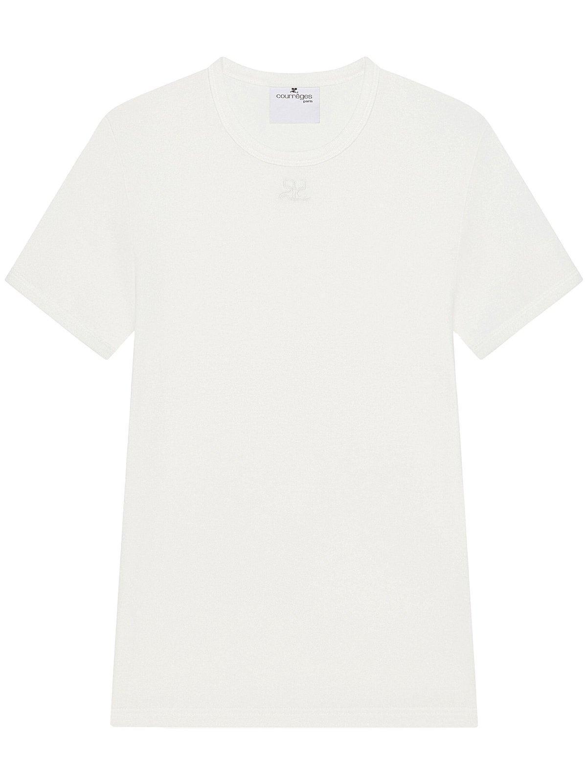 【送料&関税込】CourrA¨ges Logo Crew Neck T-shirt