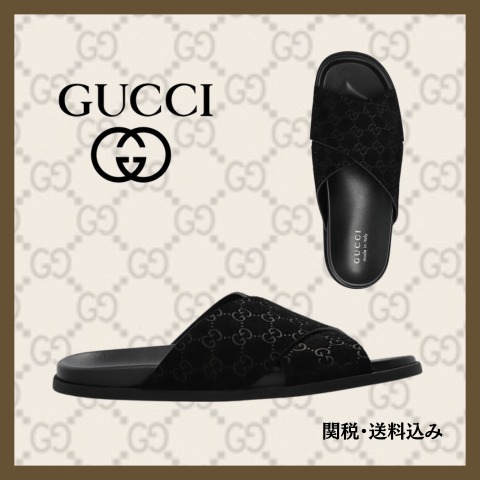 【GUCCI】グッチ スライドサンダル 834940AADUO1000