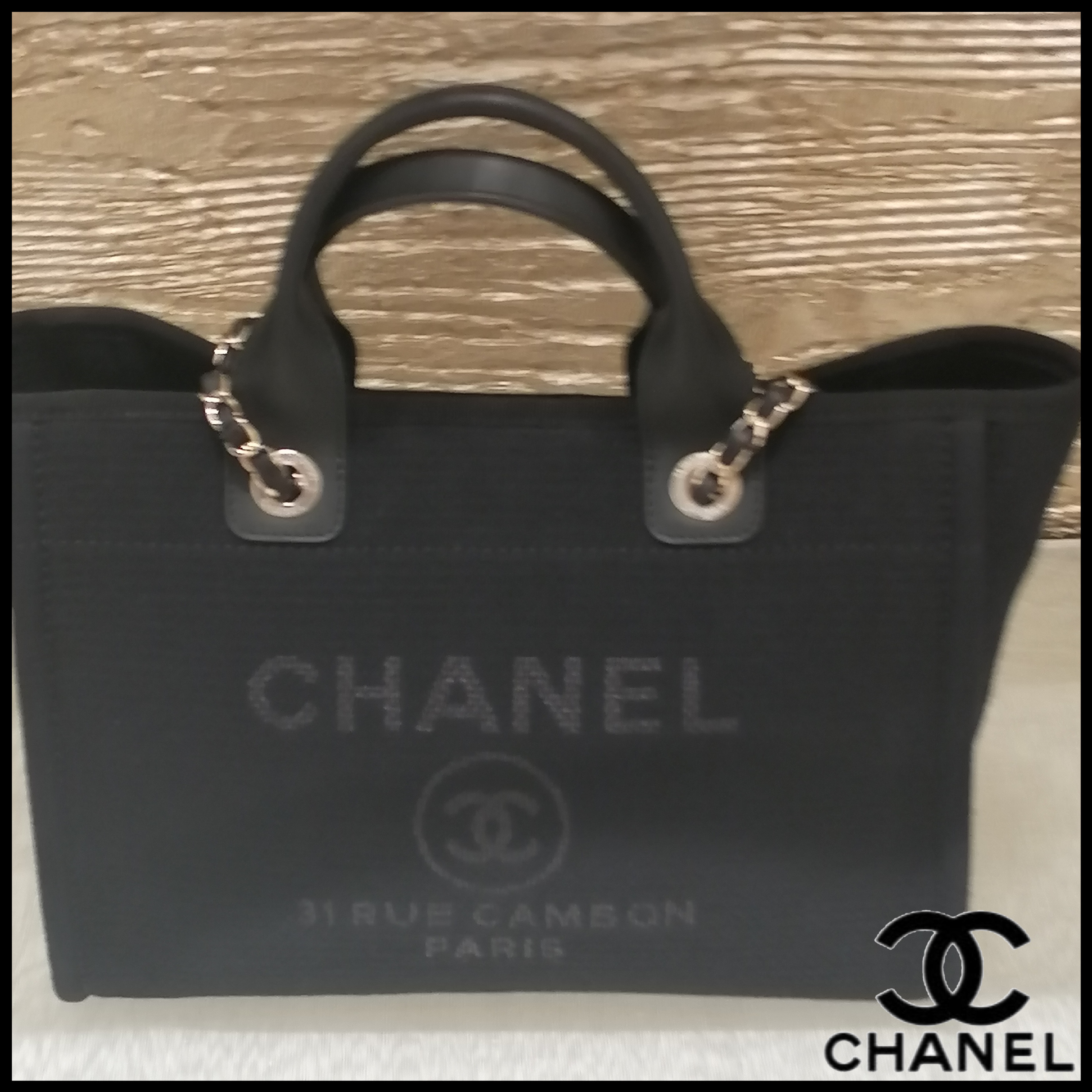 ◆CHANEL◆CHANEL ショッピングバッグ ブラック