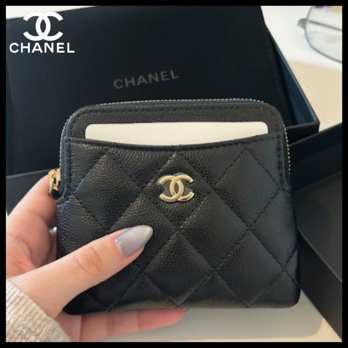 【かわいいサイズが超人気】CHANEL コインバースウォレット