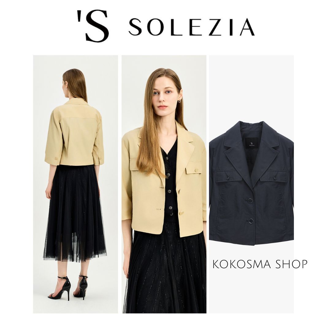 'S SOLEZIA[ソレジア] Tailored Crop Jacket