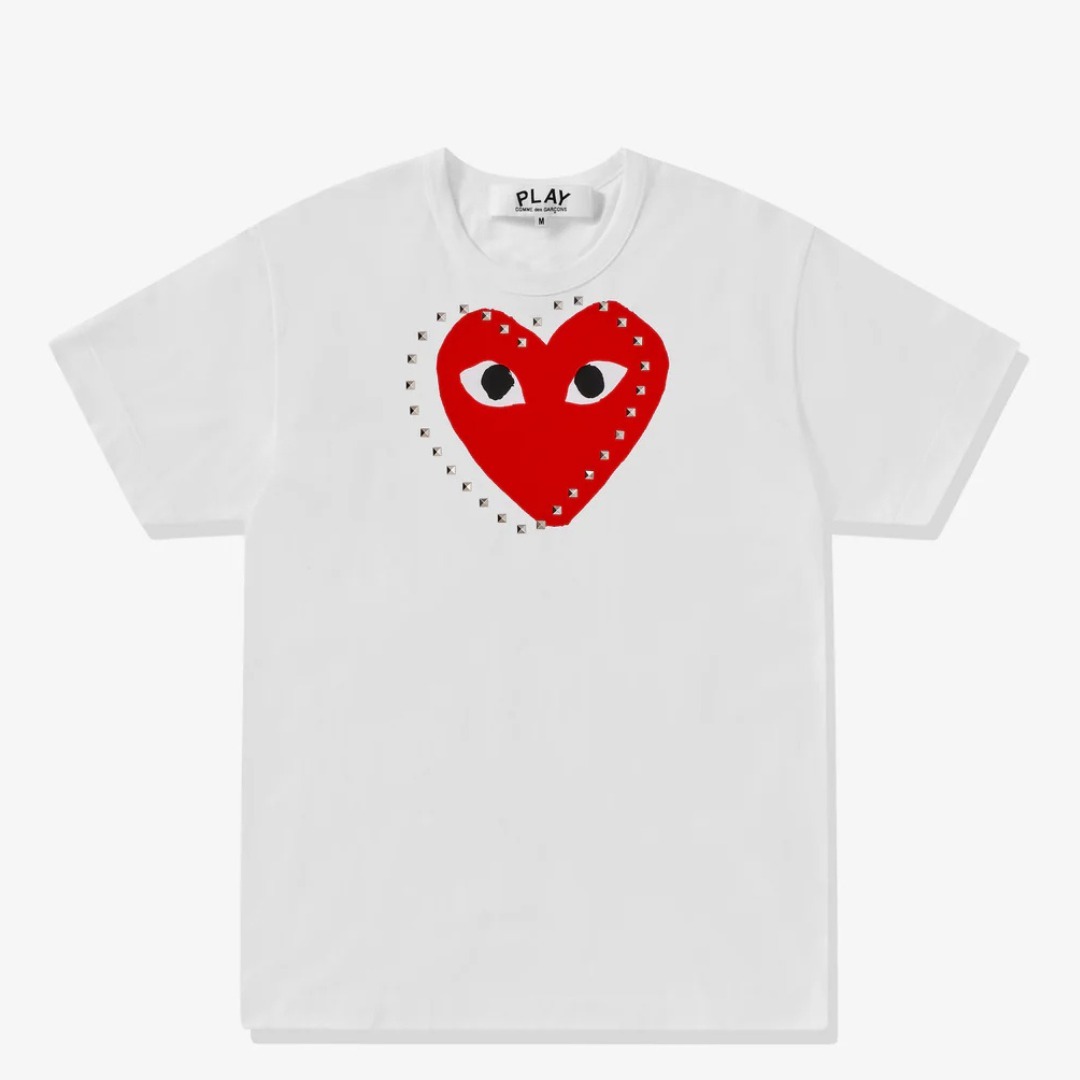 COMME des GARCONS ☆【大人気】ハート スタッズ Ｔシャツ☆