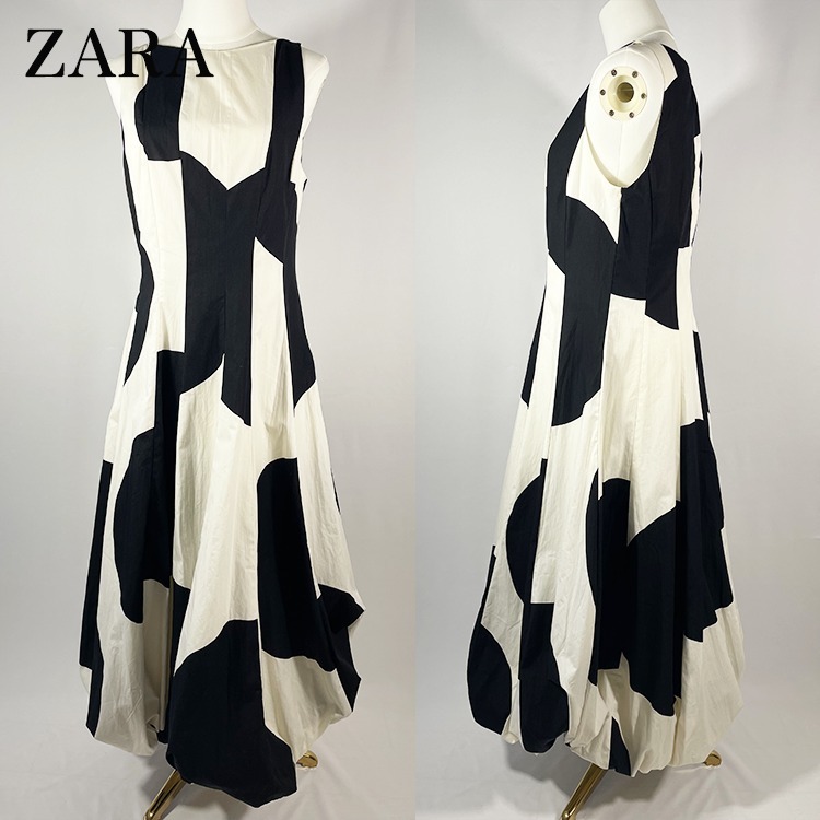 【ZARA】バルーン ドット柄ワンピース ZW COLLECTION 3313/014