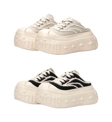 【1807】 直営店☆日本未入荷 厚底キャンバススニーカー 1807*日本未*1807 GOTHIC LACE UP 厚底キャンバスサボ/サンダル