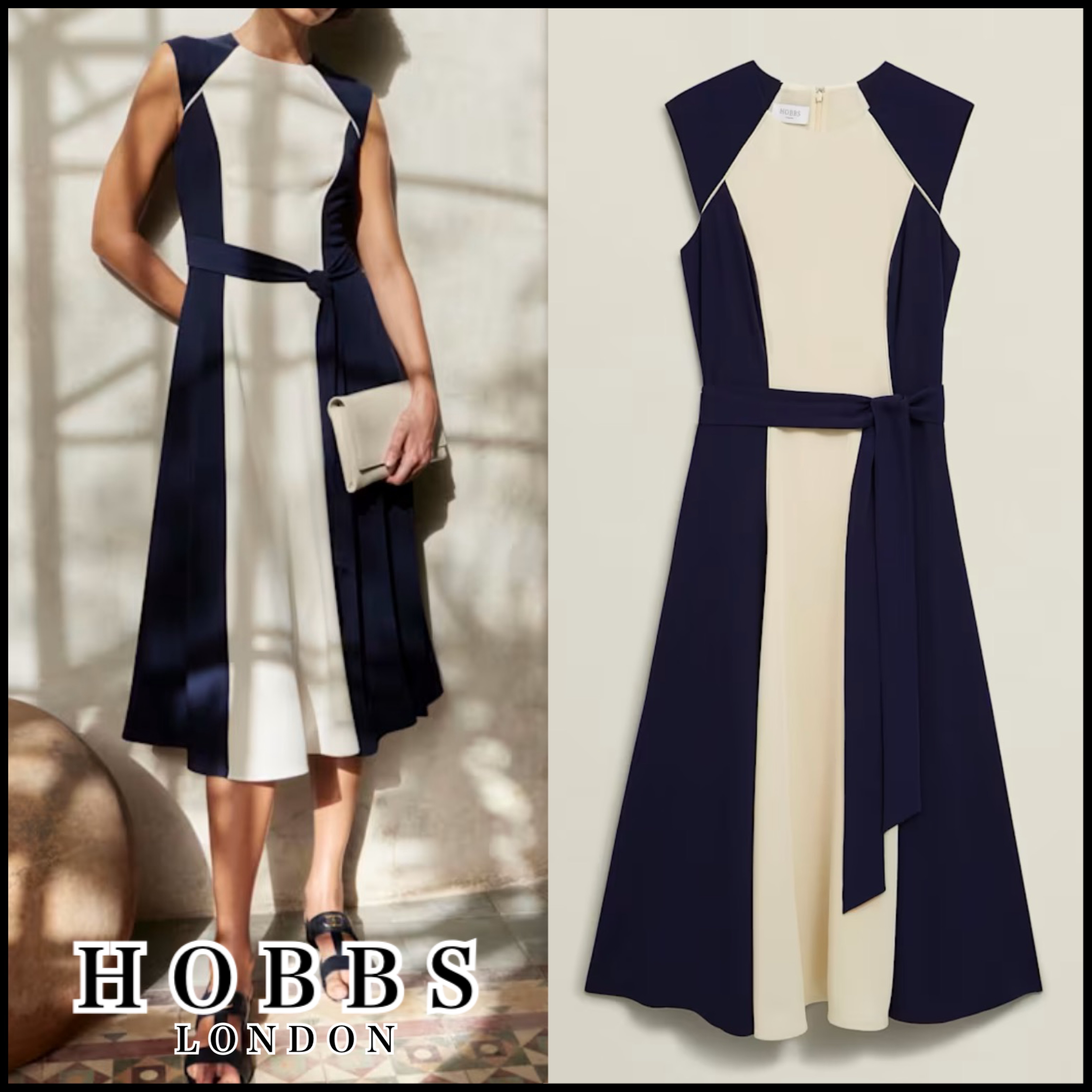 【Hobbs London】Andrea Colourblock Dress