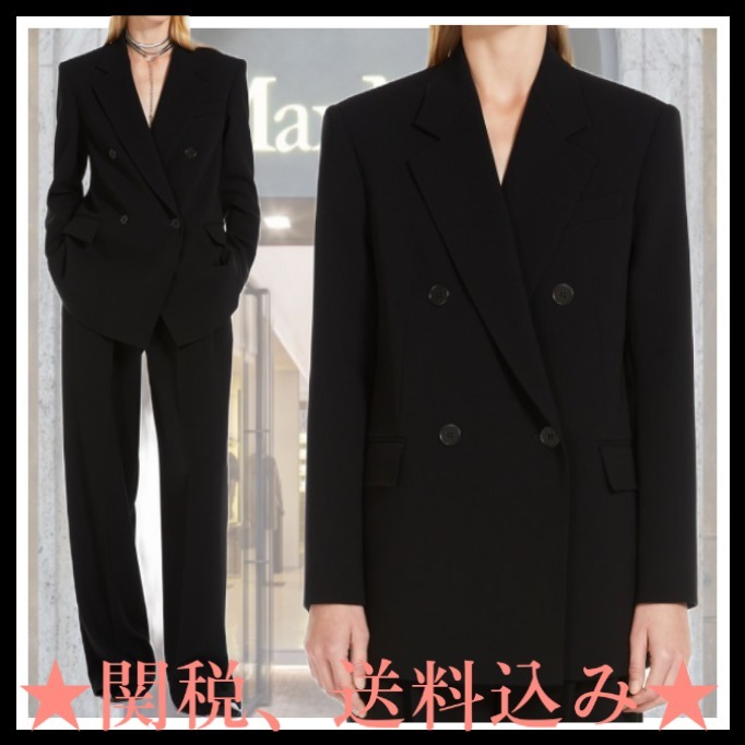 アウトレット★Max Mara Studio★mirellaダブルブレストブレザー
