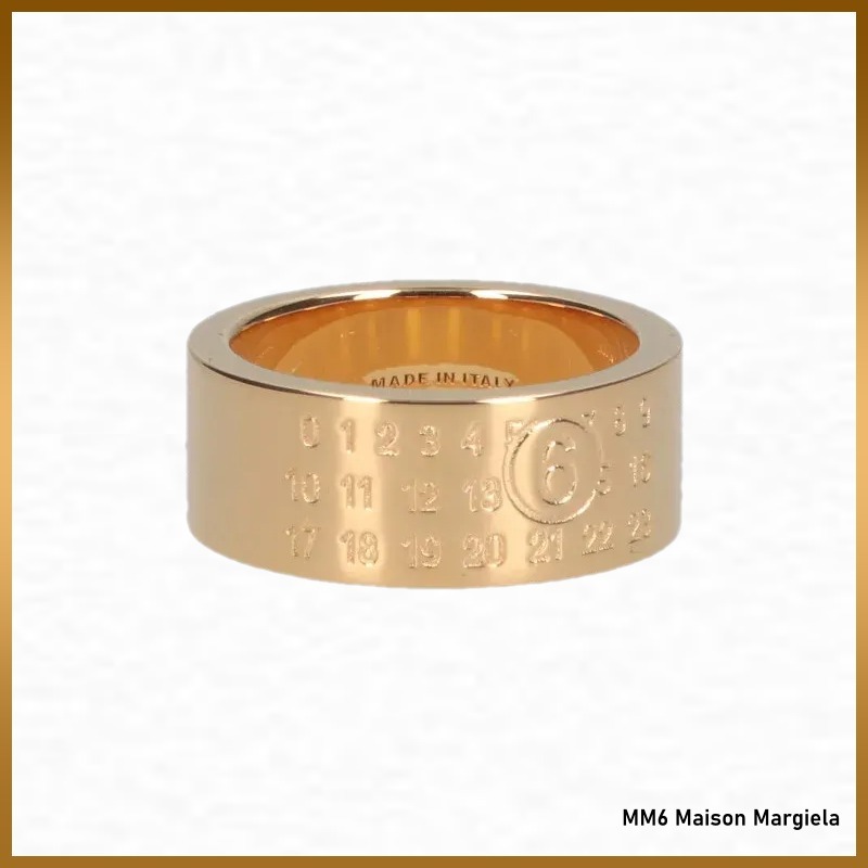 【MM6 Maison Margiela】Numeric Minimal Signature Ring ロゴ