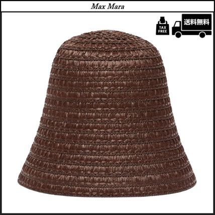 【関税込み】Max Mara ベージュ Marocco パナマハット MAX MARA ジャカードコットン バケットハット (Max Mara/ハット
