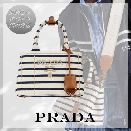 ストライプ PRADA(プラダ) トートバッグ(レディース) - 海外通販