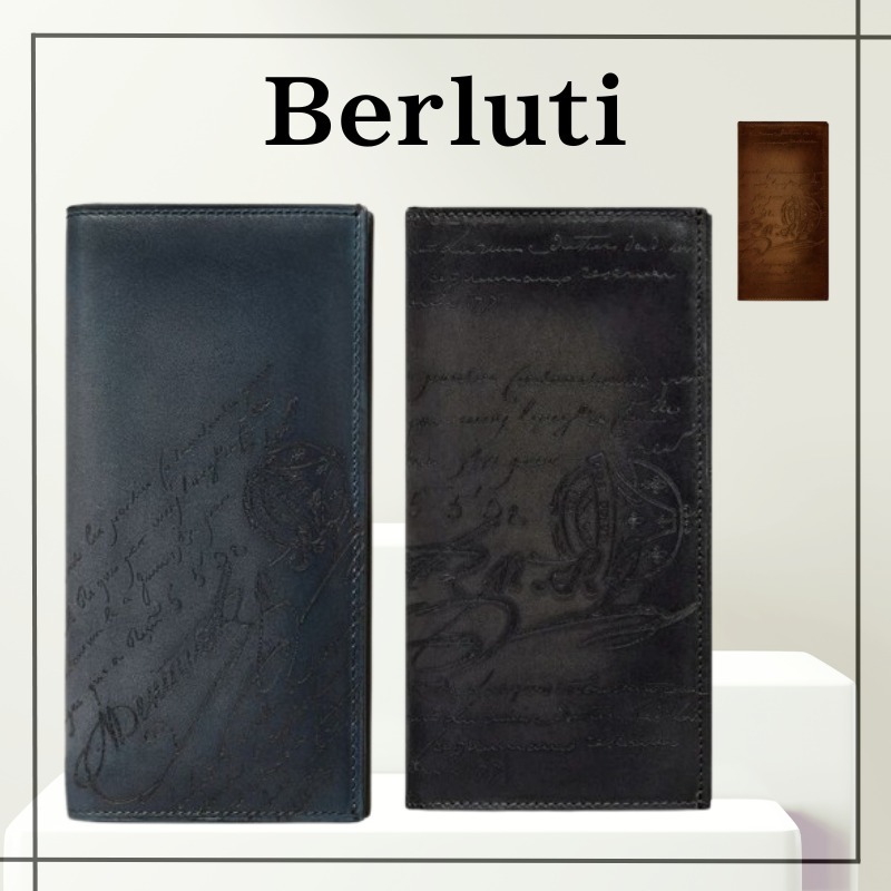【Berluti】グラディアント スクリットレザー ロングウォレット