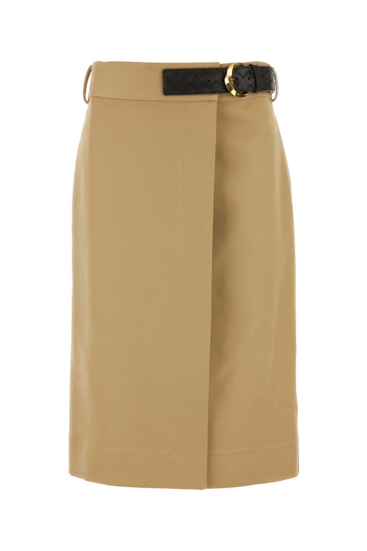 【関税&送料込】Bottega Veneta Beige Cotton Skirt