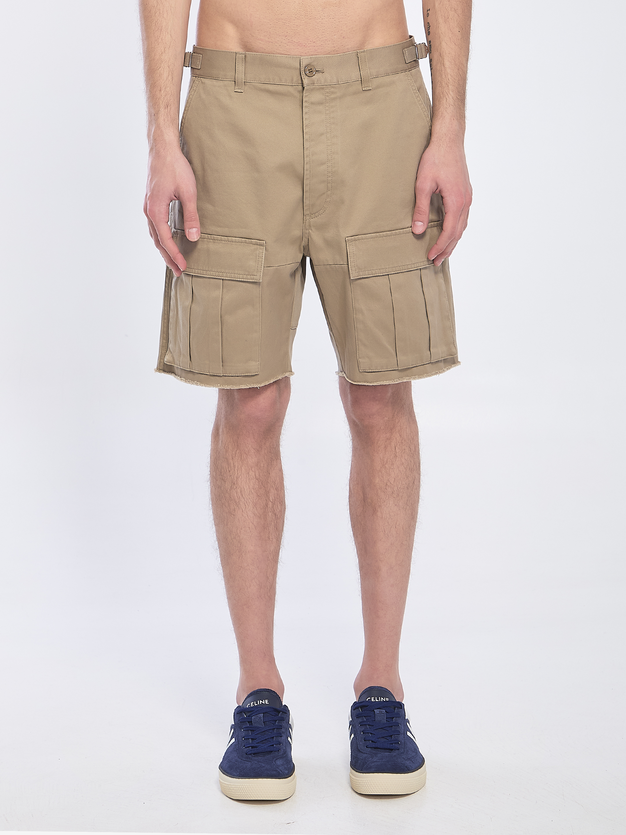 【関税&送料込】Celine Celine Beige Cargo Shorts