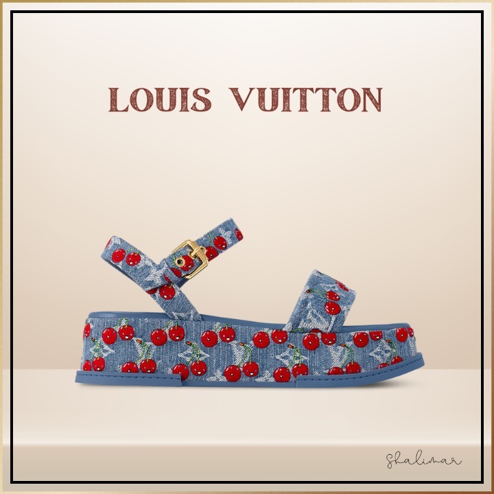 《Louis Vuitton》LV x TM マヤ フラットフォーム サンダル