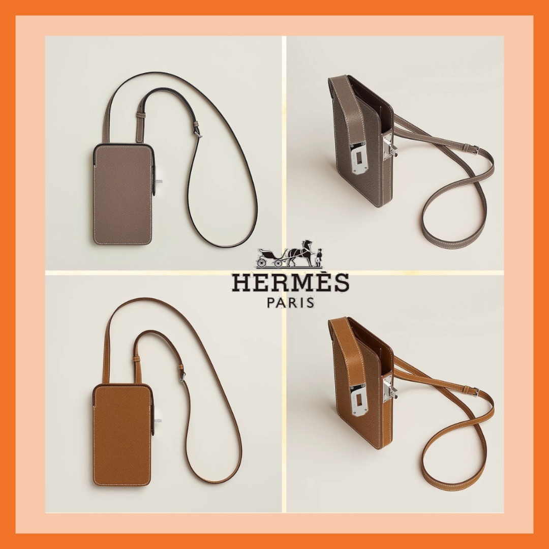 通好みのレア革小物【HERMES】HAC a box スマホショルダーケース