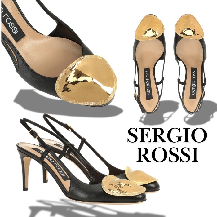 ★VERY掲載★SS25【Sergio Rossi】 sr Diani-Slingbacks Black