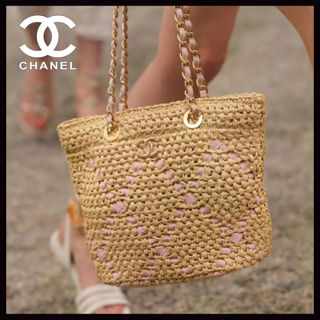 【夏にピッタリ♪】 CHANEL トかごバック
