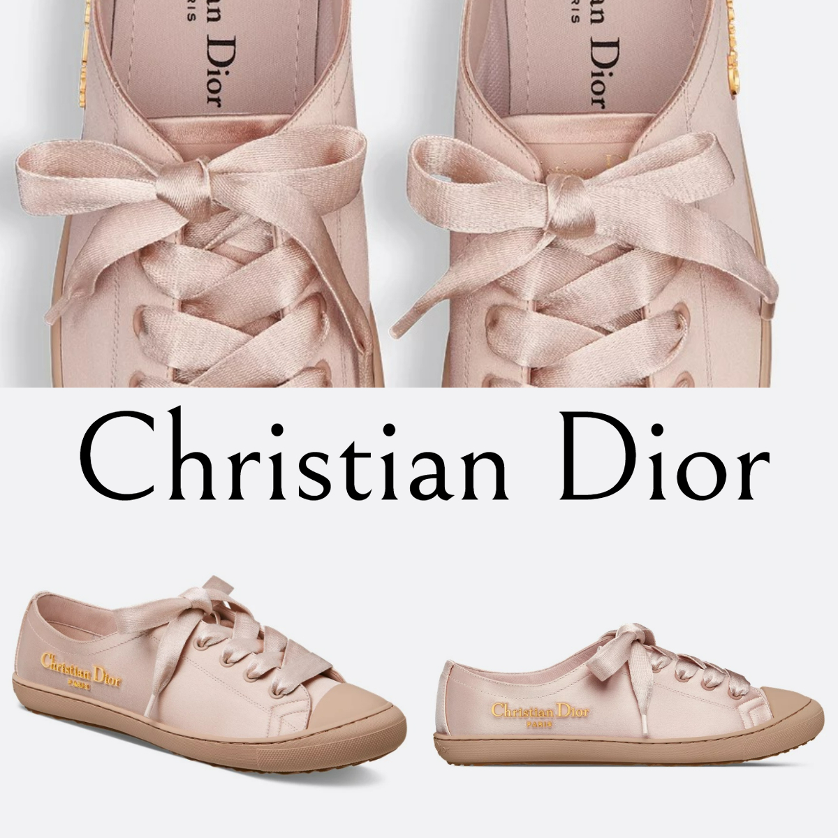 日本未発売色*DIOR*Dioriviera Dior Lucky スニーカー ピンク