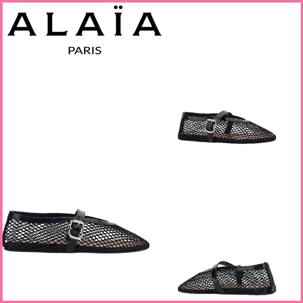 SALE【Alaia】フィッシュネット バレエ フラット