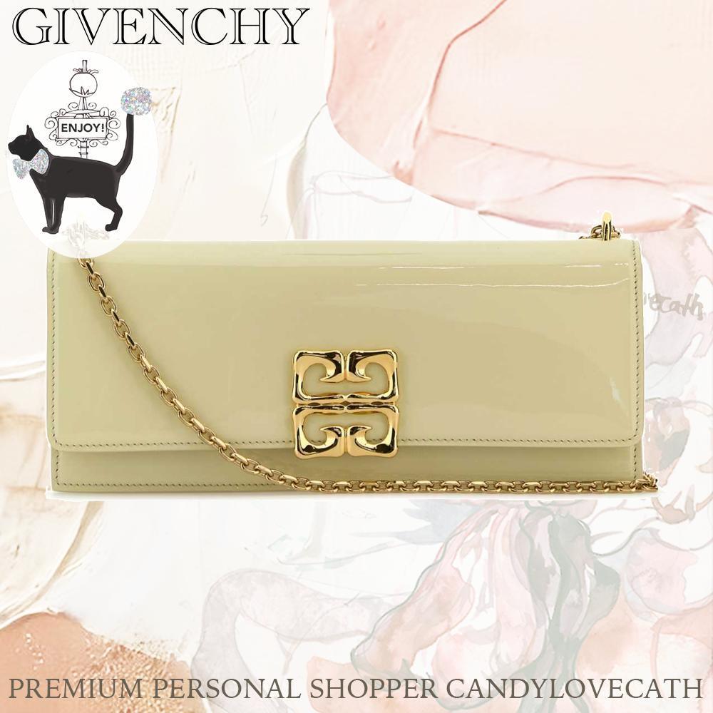 ショルダーバッグ・ポシェット GIVENCHY Ivory Leather Mini 4G Shoulder Bag