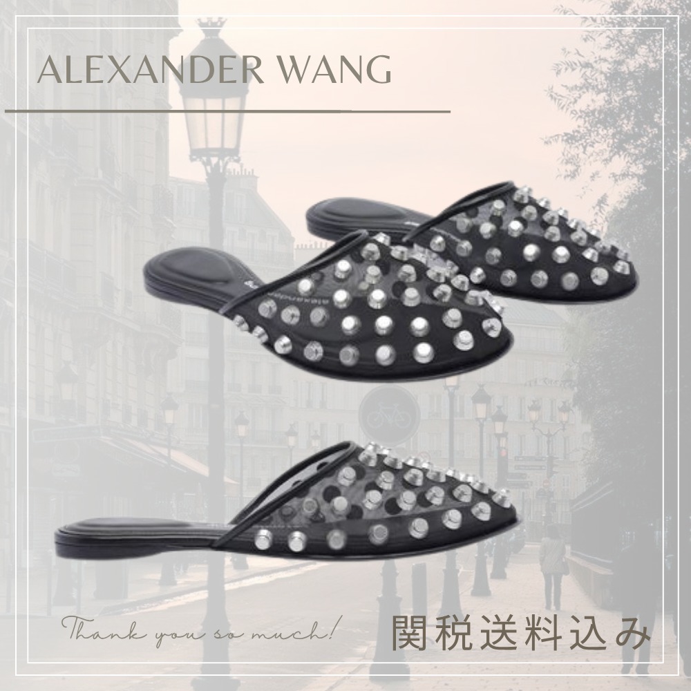 【ALEXANDER WANG】メッシュローズサンダル ブラック